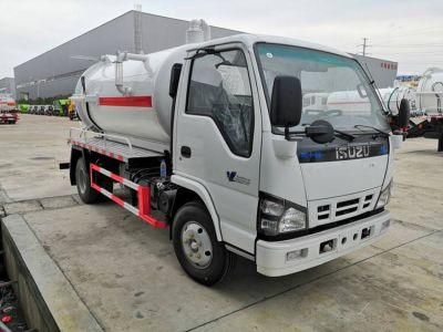 Japan Brand Isuz 3 Tons 5000 Liters 6000 Liters Sewage Sludge Truck for Sale