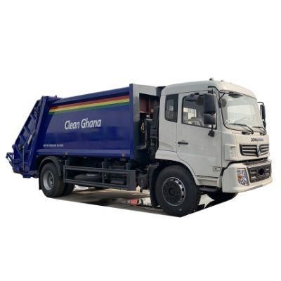 Compression Garbage Truck, DFAC 12m3 Compressed Garbage Truck Sales to Ghana, Garbage Compactor Truck