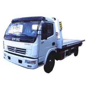 4X2 DFAC 3t 4.2m Flatbed Road Wrecker for Carring and Towing Truck for Sale