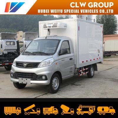 Foton New Mini 1ton/2ton Refrigerated Food Freezer Van Truck for Sale