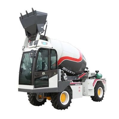 Factory Direct Sales New Model 4.0m3 Self Loading Concrete Mixer Truck