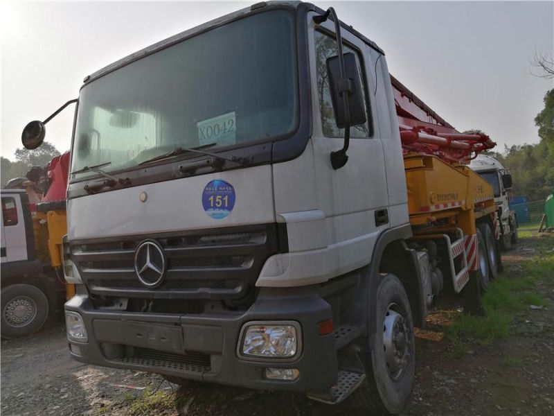 Refurbished Used Sany Concrete Pump Truck Wtih Benz Chassis