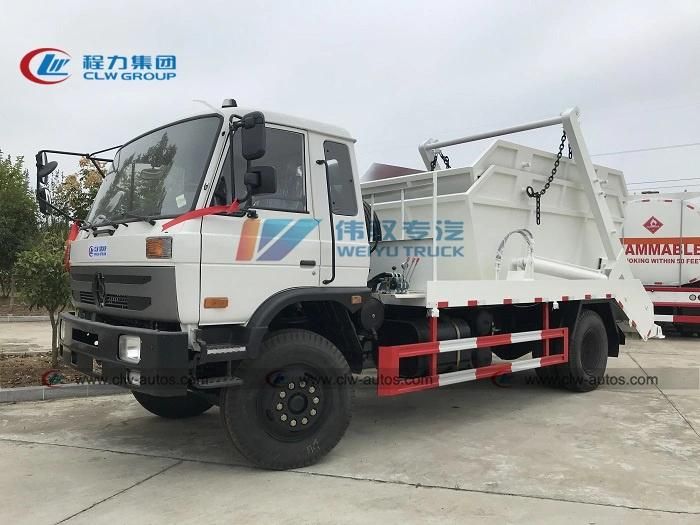 China Dongfeng 4X2 8m3 12cbm Swing Arm Waste Collection Skip Loader Garbage Truck