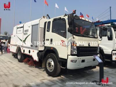 HOWO 9cbm Stainless Steel Road Sweeper Street Sweeper Street Cleaning Machine Sweeper Truck