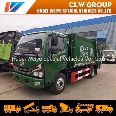 Dongfeng Brand 6cbm Compressed Garbage Truck Waste Treatment Truck