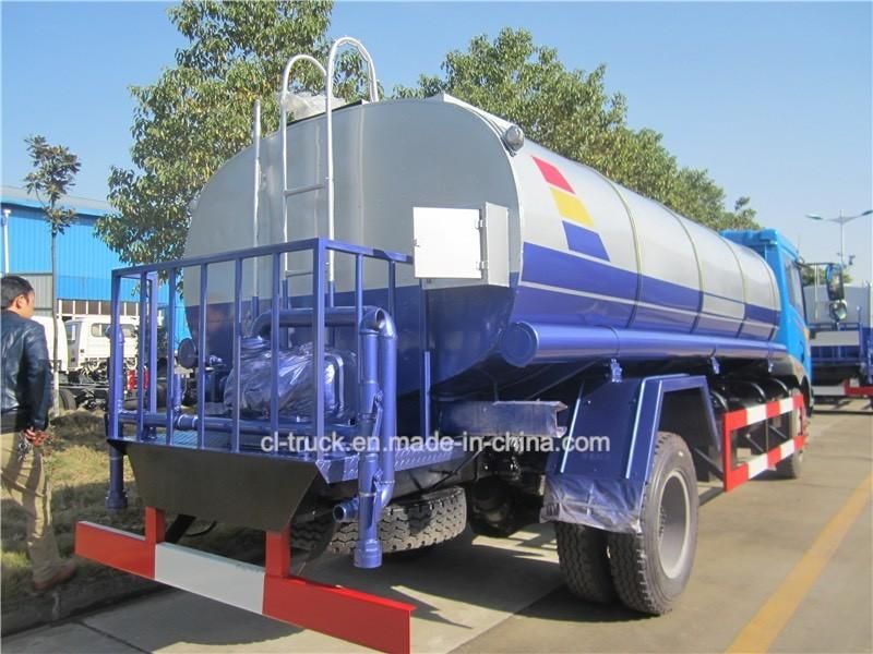 FAW 4X2 Type 10000 Liter Water Truck with Insulating Layer
