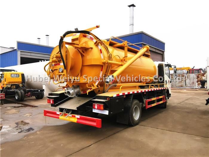 Sinotruk HOWO 8000liters Sewer Cleaning Truck High Pressure Sludge Cleaning Truck