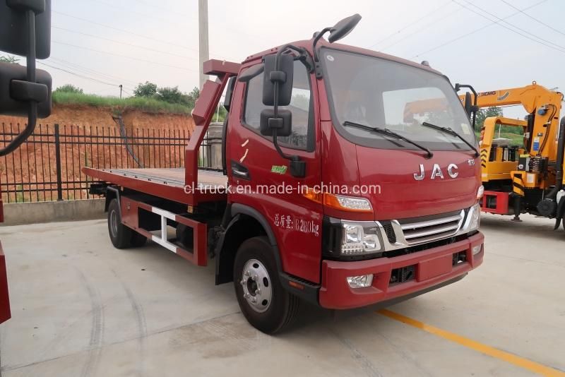 JAC 4X2 Right Hand Drive Left Hand Drive 4tons Flat Bed Wrecker Tow Trucks