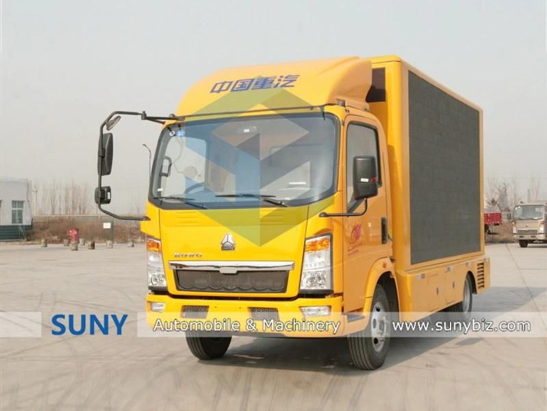 Good Quality Sino HOWO P10 Outdoor Mobile Full Color LED Advertising Display Trucks for Sale