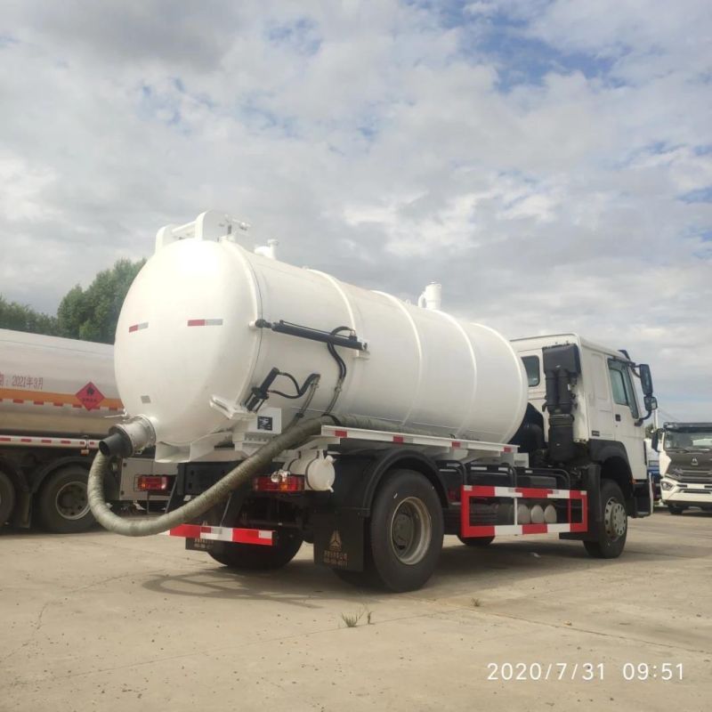 China Heavy Duty 6 Wheels Cleaning 250-350HP Sewage Suction Truck