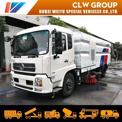Dongfeng Road Washing and Sweeping Vehicle 10tons Vacuum Truck Mounted Road Sweeper