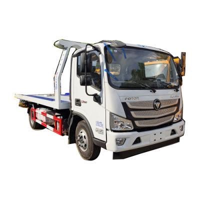 Foton Aumark 5600mm Length Flat Bed Wrecker Truck for Sale