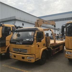 4 Tons Loading and 3 Tons Rear Lifting Cheap Wrecker Truck with 3.2 Tons Crane