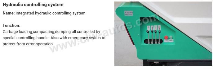 4 Wheels Mini Electric Garbage Compactor Truck for Refuse Collection City Cleaning Machine