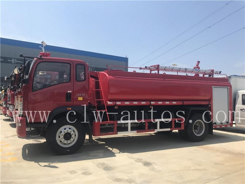 Sinotruk HOWO 4X2 Light Truck 4cbm 4000liters Water Tank Fire Fighting Truck