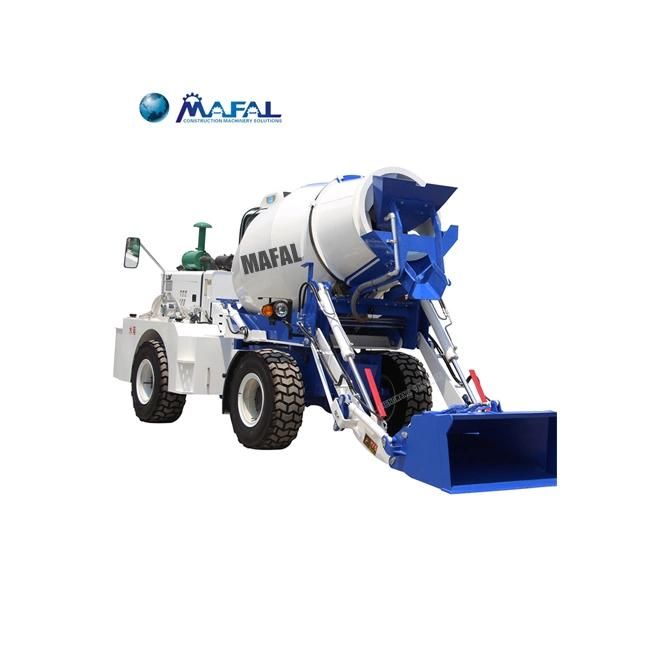 4m3 Hydraulic Paddle Concrete Mixer Diesel with Pump Truck