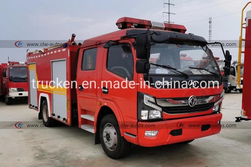 Dongfeng 4X2 6 Wheels Wheeler 5000L Rescue Emergency Fire Engine Fighting Truck