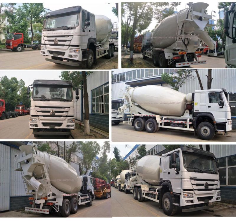HOWO Sinotruk Euro 3 Diesel Enging 4-15m3 Volumetric Type Concrete Mixer Truck for Mixing Cement