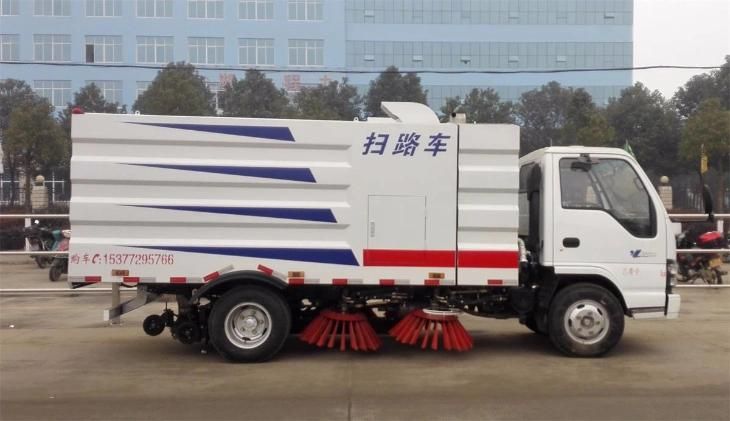 Small City Longtime Used 5cbm Mini Isuzu Road Sweeper Truck
