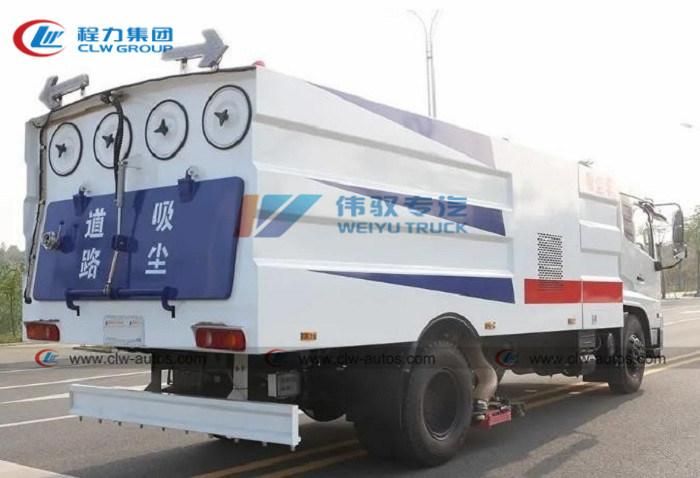 China Dongfeng 9cbm/M3 High Quality Price Ratio Power Plant Coal Mining Area Ash Dust Suppression Vacuum Suction Road Cleaning Truck