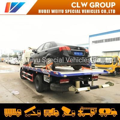 Dongfeng 4tons Road Rescue Towing Flatbed Road Wrecker for Fiji