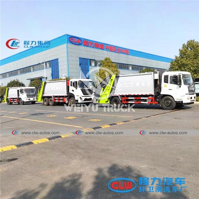 Dongfeng Kinrun 4X2 Kinland 6X4 14cbm 20cbm Garbage Compactor Truck Compressed Garbage Truck for Sanitation Services