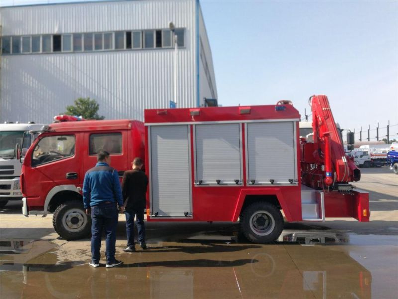Dongfeng 4X2 Dlk Fire Rescue with Crane