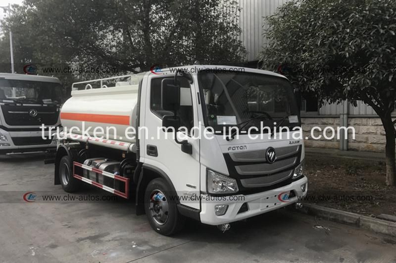 China Foton Aumark-S33 6 Wheeler 4X2 5tons 5mt 5t 5000L Water Bowser Tanker Water Sprinkler Truck