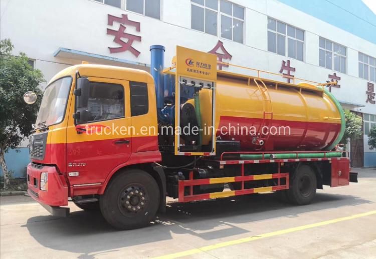 Dongfeng 6*4 New Design 18m3 Sewer Suction Dirty Water Sludge Vacuum Cleaner Truck