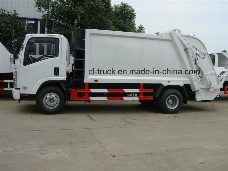 Isuzu 700p Type Euro 5 Compactor Garbage Truck 6m3 7m3 8m3