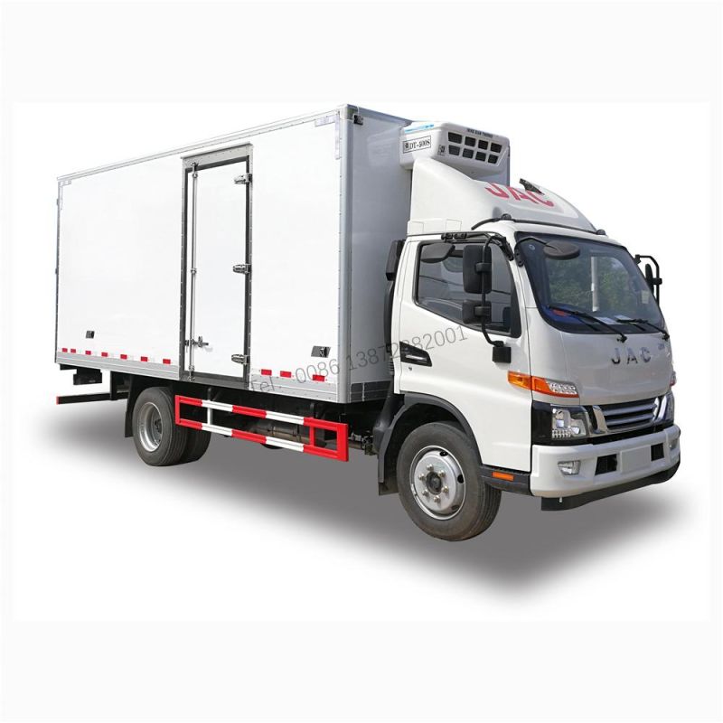 Jmc 4X2 Van Lorry Truck 5tons Freezer Box Truck Cooling Van Truck Refrigerated Box CKD Vehicle for Meat Fish and Vegetable