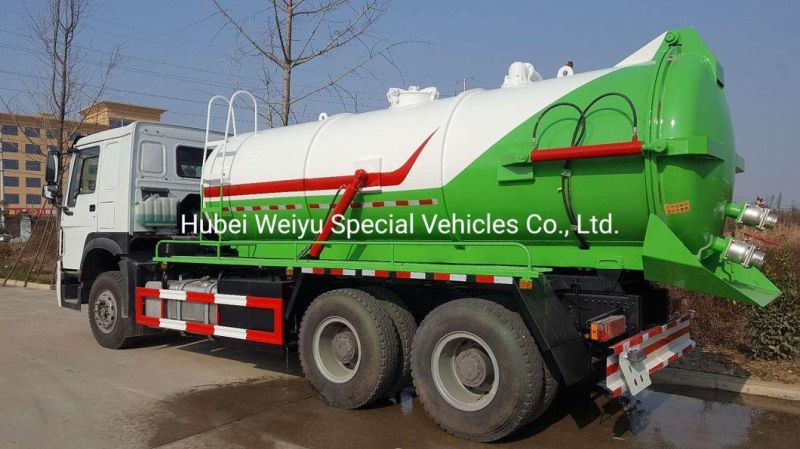 Exported to Vietnam 18000liters/18cbm 6*4 Steel Suction Sewage Truck Fecal Suction Truck