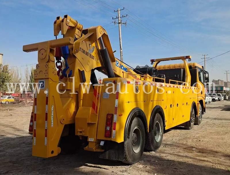 Shacman 8X4 Heavy Duty 30tons 40tons 50tons 60tons Wrecker Towing Truck with Wrecker Equipment Crane Towing Device