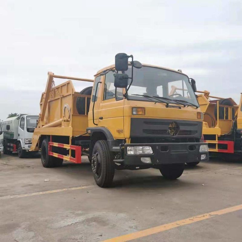Hot Sale Dongfeng 8cbm Swing Arm Garbage Truck Roll off Garbage Truck for Sale