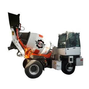 1.5m3 Drum Capacity 1cbm Output Mini Self Loading Concrete Truck Mixer Machine