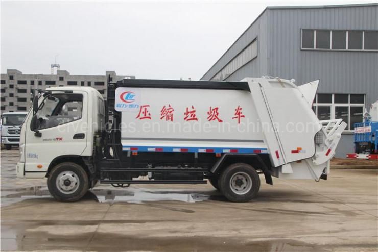 Foton 4X2 8000L Garbage Waste Compressed Collection Vehicle Compactor Truck