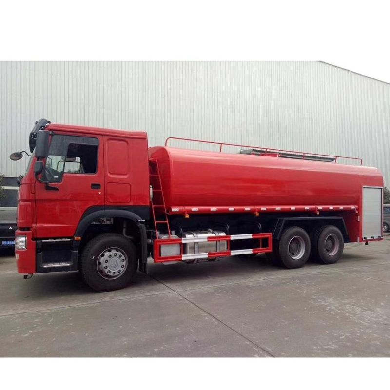Heavy Duty HOWO 6X4 Forest Water Sprinkler Fire Fighting Truck with 25, 000L Capacity Water Tanker for Sales