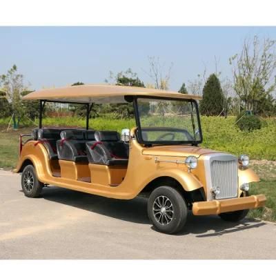 11 Seaters Electric Classic Vintage Sightseeing Car with CE Certificate