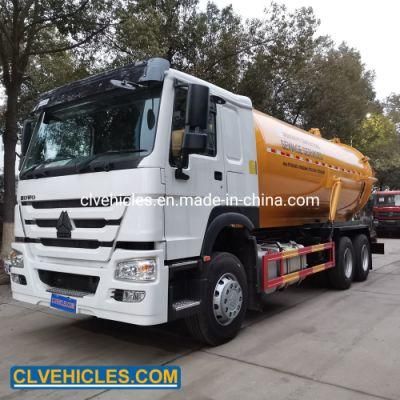 Sinotruk HOWO 6X4 20m3 Sewage Suction 20cbm Vacuum Tank Truck