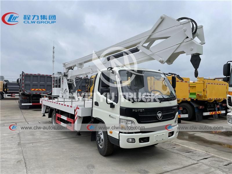 16m Foton Hydraulic Truck Mounted Aerial Work Platform with Folding Arm Boom
