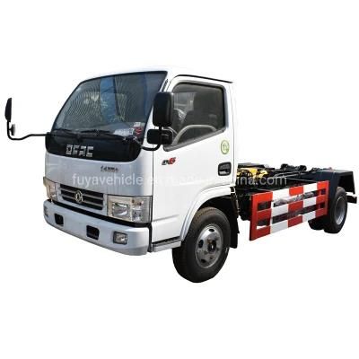 Cheap Price Dongfeng 5cbm 4ton Garbage Hooklift Truck Pull Arm Garbage Truck