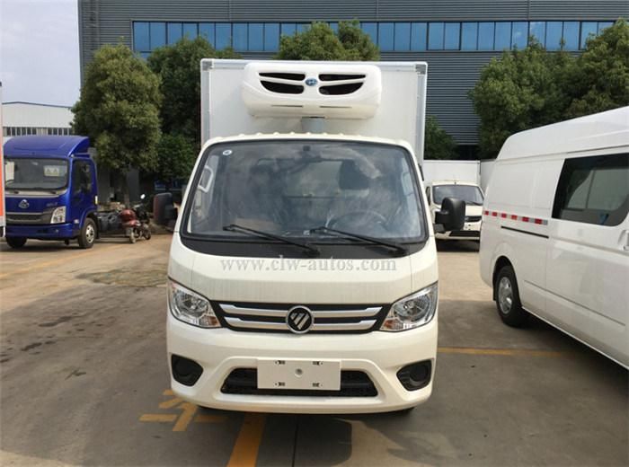 Foton Cold Room Frozen Food Delivery 4*2 Freezer Box Truck