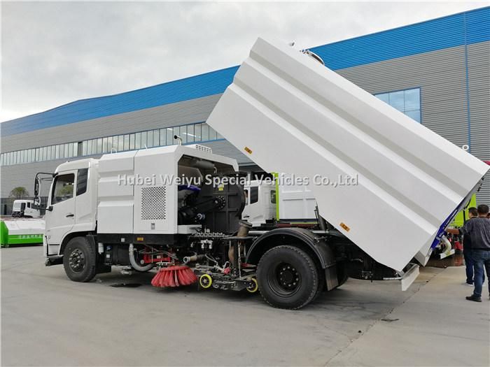 High Efficiency Cheaper Price 4X2 Runway Street Road Highway Airport Vacuum Road Sweeper Truck 12m3 Sweeping Cleaning Truck