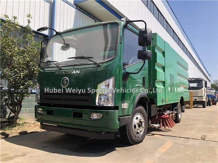 Shacman Road Washing and Sweeping Truck Water Cleaning Vacuum Suction Sweeper Truck