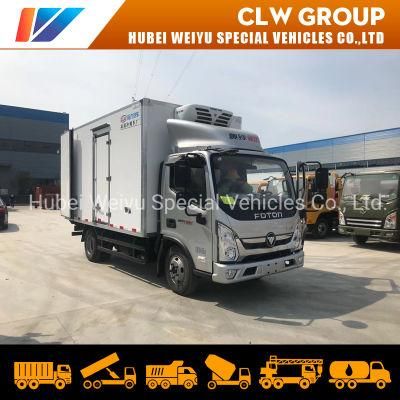 Foton 5tons 6tons 7tons Refrigerator Van Truck Freezer Van Meat Vegetable Fruit Ice Cream Transport Truck