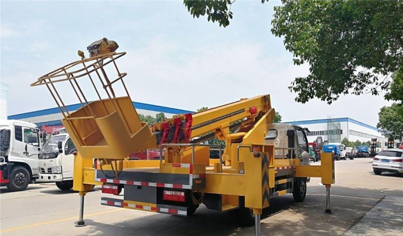 Dongfeng 18m 21m Aerial Platform Straight Hydraulic Aerial Cage Truck