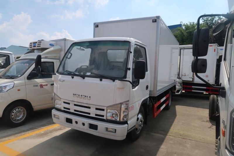 Good Quality Isuzu 100p Euro 4 Euro 5 Engine Payload 3tons 4tons Cargo Van Truck