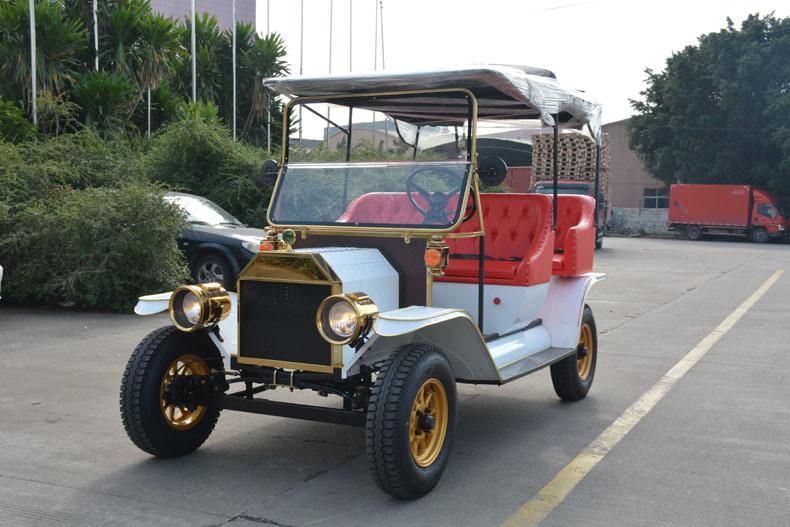 New on Sale Powerful 4-5 Passenger Electric Sightseeing Classic Car Touring Vehicle