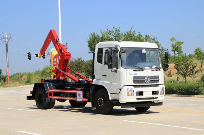 Dongfeng 12cbm Rear Loading Hook Lift Garbage Truck