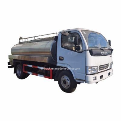 Dongfeng 4X2 5000liters 4000liters Stainless Steel Milk Tanker Truck for Sale